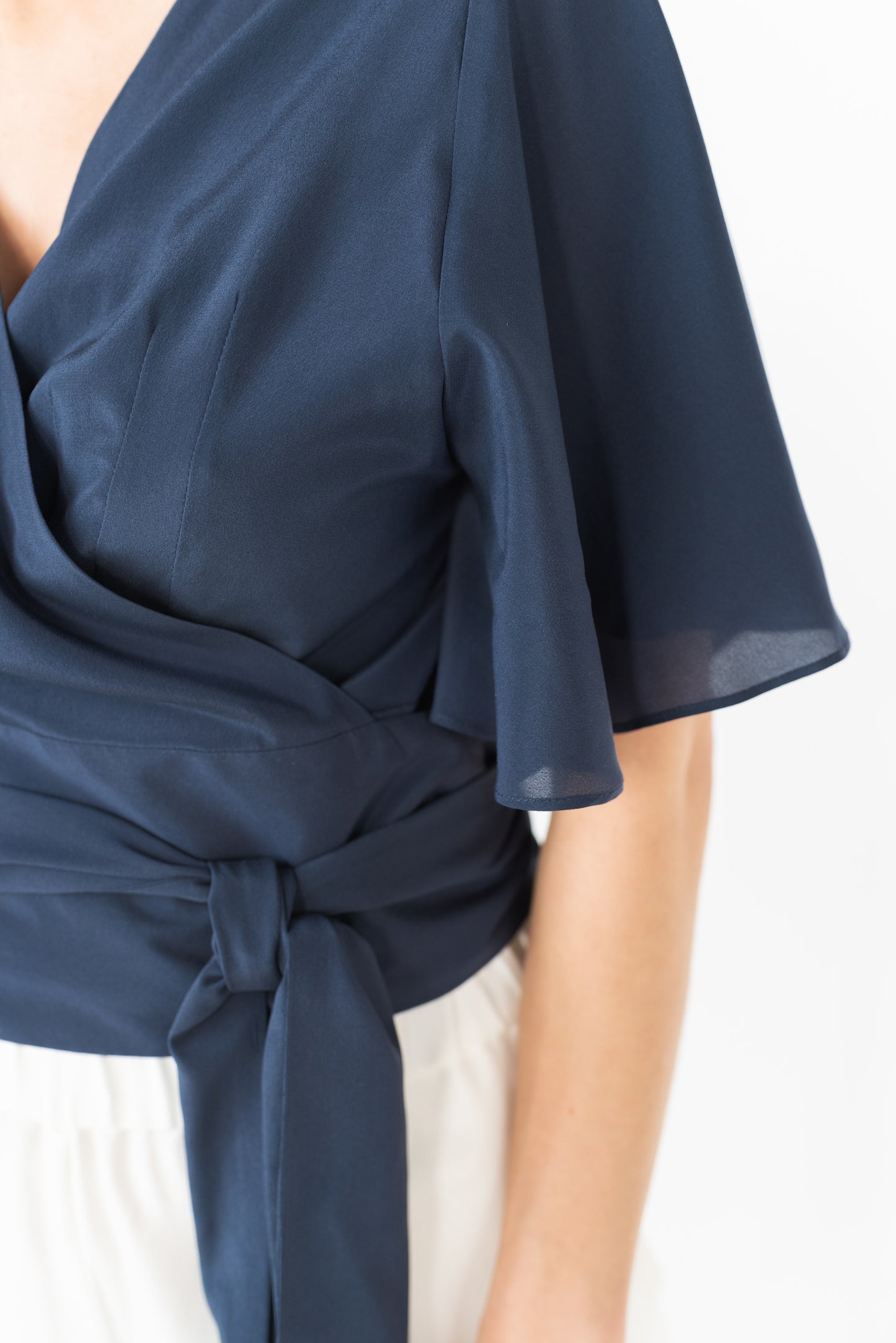 SIENNA SILK WRAP SHIRT